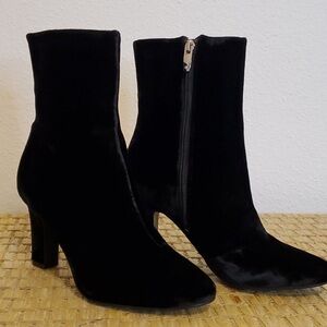 Lauren by Ralph Lauren Black Velvet Booties